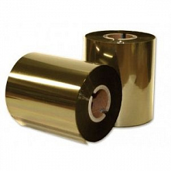Красящая лента RESIN PREMIUM TEXTILE GOLD металл (30мм/200м/30мм/1") OUT
