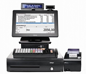 POS-система ForPOSt Супермаркет 14'' черная, FPrint-55ПТК + Frontol Торговля