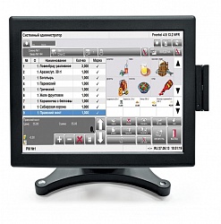 Сенсорный POS-монитор 15" АТОЛ CPOS-15TM с ридером магнитных карт, черный