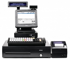 POS-система ForPOSt Супермаркет 8'' черная, FPrint-22ПТК + Frontol Торговля