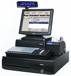 POS-система ForPOSt Супермаркет 12" черная, FPrint-55K + Frontol.Торговля