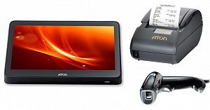 Сенсорный терминал ATOL Optima Core 11"6, АТОЛ 30Ф с ФН 15 мес., сканер 1D, Linux Ubuntu, Frontol Simple